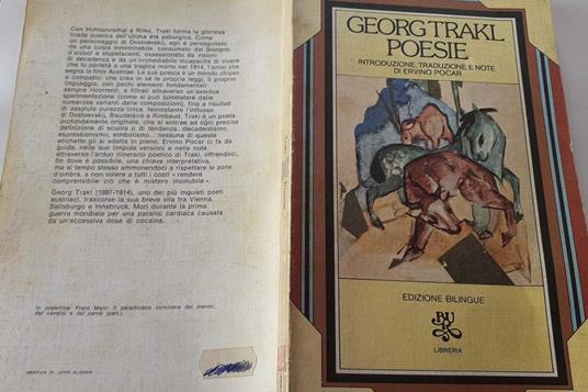 Poesie. Introduzione, traduzione e note di Ervinio Pocar - Georg Trakl - copertina