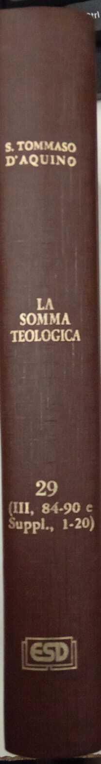 La somma teologica (vol.29: la penitenza) - Tommaso d'Aquino (san) - copertina