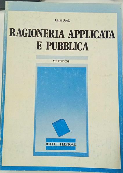 Ragioneria applicata e pubblica - copertina