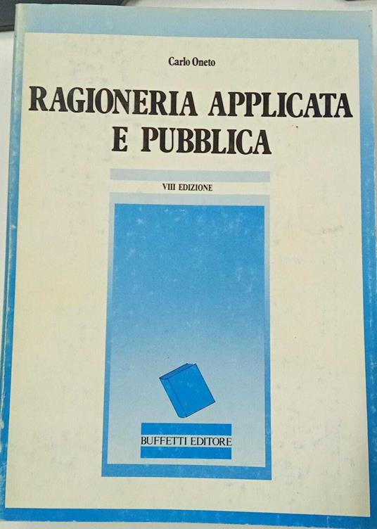 Ragioneria applicata e pubblica - copertina