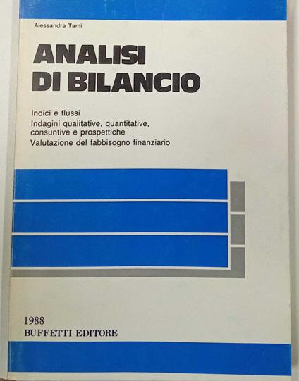 Analisi di bilancio - copertina