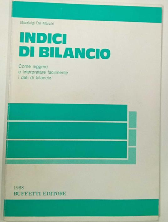 Indici di bilancio - Gianluigi Marchi - copertina