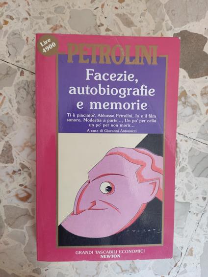 Facezie, autobiografie e memorie - Ettore Petrolini - copertina