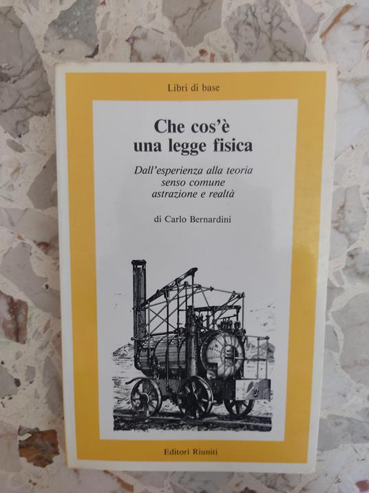 Che cos'è una legge fisica: dall'esperienza alla teoria senso comune astrazione e realtà - Carlo Bernardini - copertina