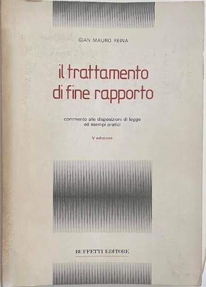 Il trattamento di fine rapporto - copertina