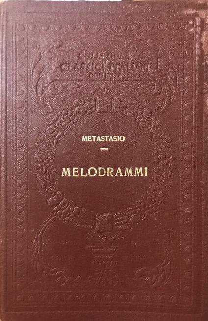 Melodrammi - Pietro Metastasio - copertina