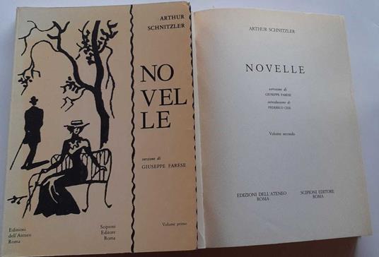 Novelle. Volume I II - Arthur Schnitzler - copertina