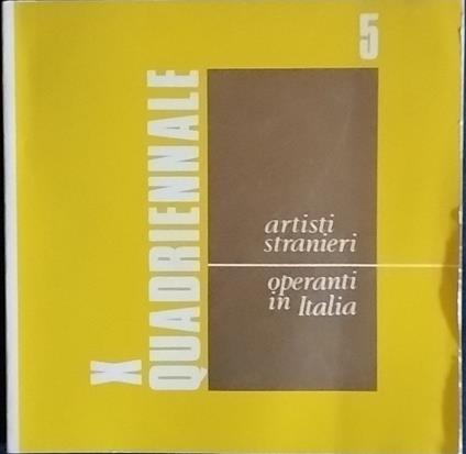 Artisti stranieri operanti in Italia - copertina