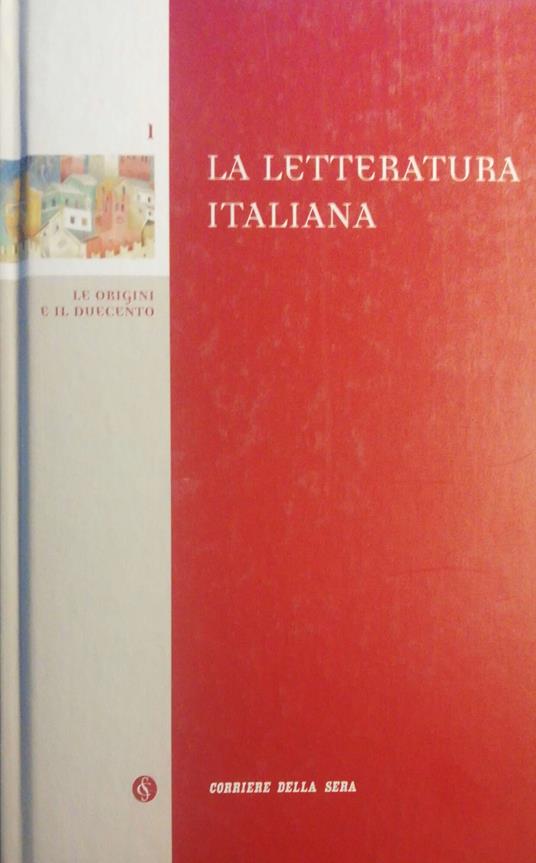 La letteratura italiana - Nino Borsellino - copertina