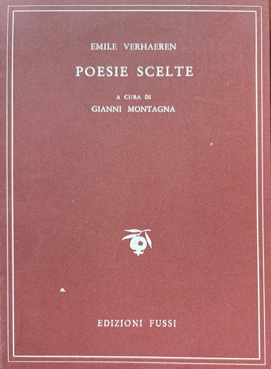 Poesie scelte - Emile Verhaeren - copertina