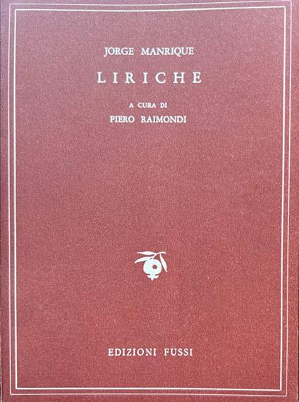 Liriche - Jorge Manrique - copertina