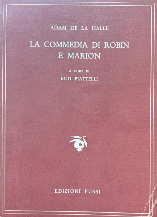 La commedia di Robin e Marion - Adam De La Halle - copertina