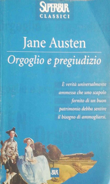 Orgoglio e pregiudizio - Jane Austen - copertina