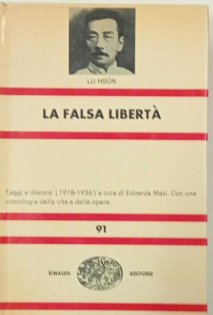 La falsa libertà - Lu Hsun - copertina