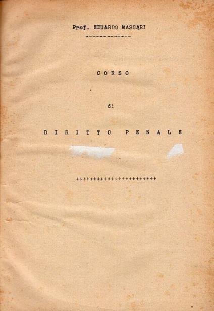 Corso di diritto penale - copertina