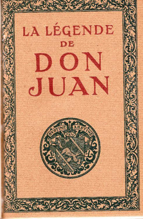 La légende de Don Juan - Albert T'Serstevens - copertina