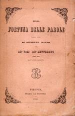 Della fortuna delle parole libri due. Dè vizi dè letterati libri due. Di Giuseppe Manno