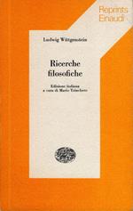 Ricerche filosofiche. Edizione italiana a cura di Mario Trinchero