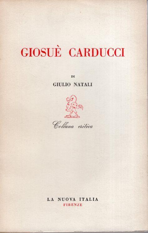 Giosuè Carducci - Giulio Natali - copertina