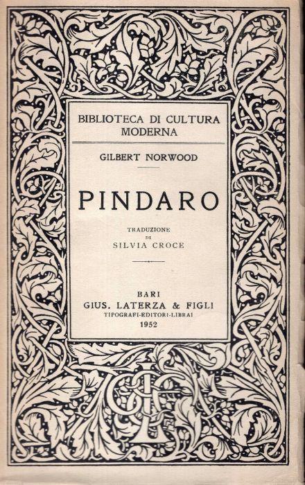 Pindaro - Gilbert Norwood - copertina