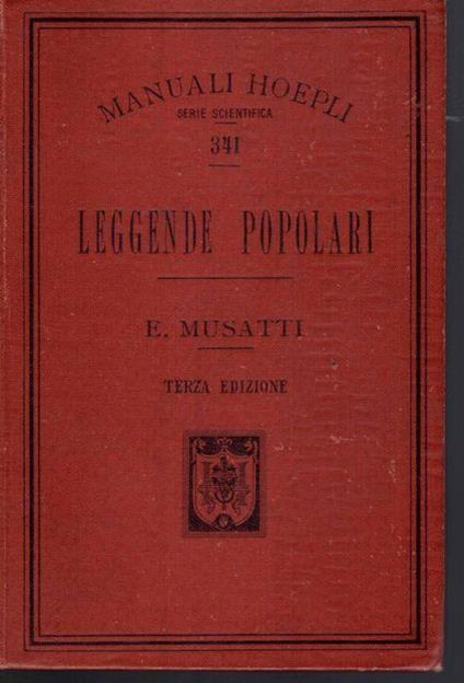 Leggende popolari - Eugenio Musatti - copertina