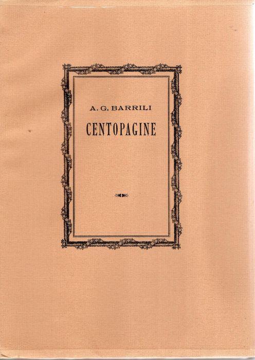 Centopagine - Anton Giulio Barrili - copertina