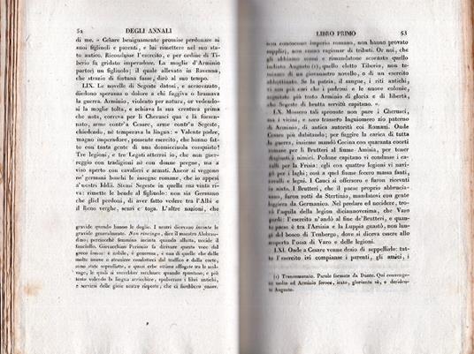 Le opere storiche di C. Cornelio Tacito tradotte da B. Davanzati colle giunte e supplimenti di Gabriele Brotier tradotti dall'ab. Raf. Pastore. Volume primo e secondo - P. Cornelio Tacito - 4