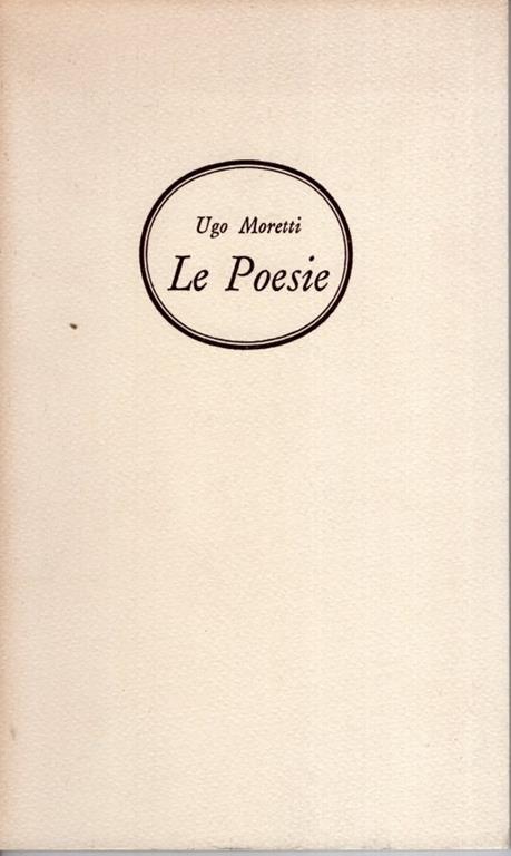 Le Poesie - Ugo Moretti - copertina