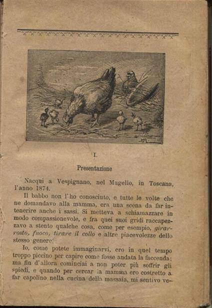 Memorie d'un pulcino. Libro di lettura. Quinta edizione - Ida Baccini - copertina