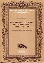 Osservazioni teoriche sulla struttura della sillaba, ricerca nell'ambito delle lingue slave