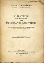 Directives pour la confection d'une monographie scientifique avec applications concretes aux recherches sur la philosophie medievale