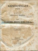 Aristoteles Graece ex recensione Immanuelis Bekkeri. Edidit Academia Regia Borussica. Volumen Prius