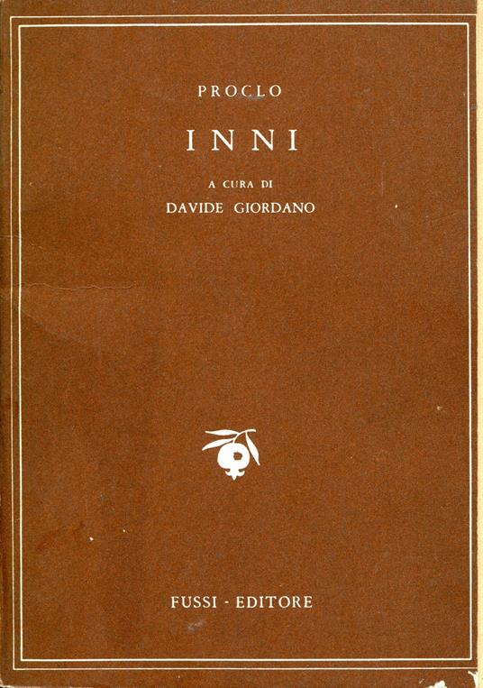 Inni, con testo greco a fronte - Proclo - copertina