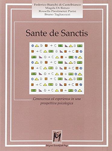 Sante De Sanctis. Conoscenza ed esperienza in una prospettiva psicologica - copertina