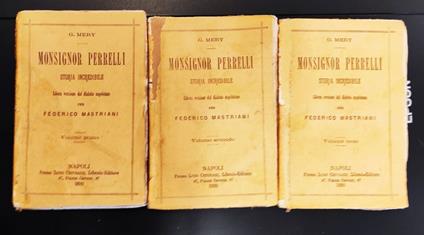 Monsignor Perrelli : Storia incredibile. Libera versione dal dialetto napoletano per Federico Mastriani - Guglielmo Mery - copertina