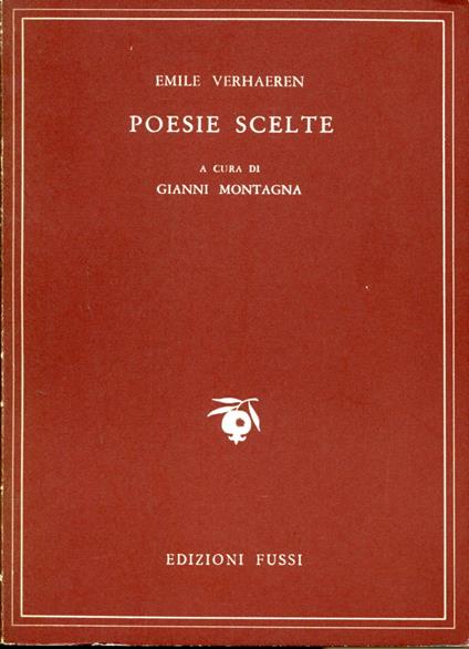 Poesie scelte I - Emile Verhaeren - copertina