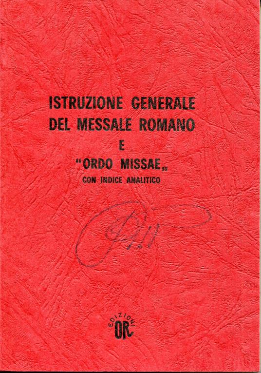 Istruzione generale del messale romano e Ordo Missa - copertina