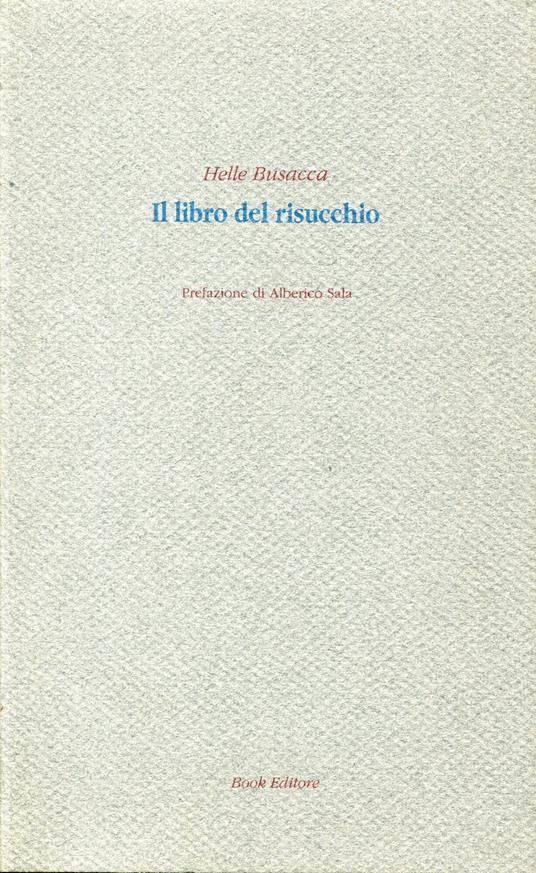 libro del risucchio : (1980-1990) - Helle Busacca - copertina