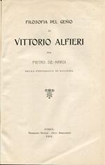 Filosofia del genio di Vittorio Alfieri