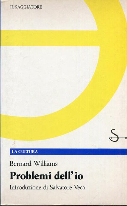 Problemi dell'io - Bernard Williams - copertina