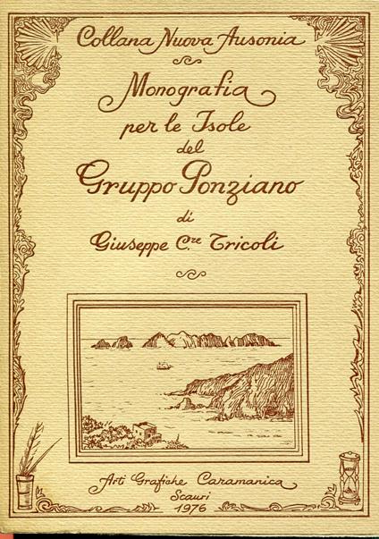 Monografia per le isole del gruppo ponziano - Giuseppe Tricoli - copertina