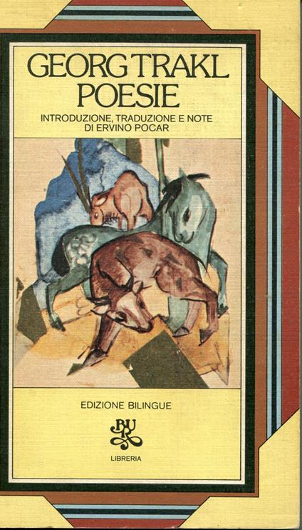 Poesie. Ed. bilingue - Georg Trakl - copertina