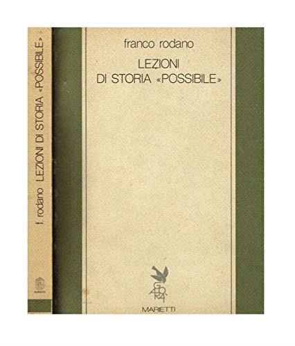 Lezioni di storia «Possibile» - Franco Rodano - copertina