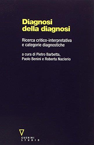 Diagnosi della diagnosi. Ricerca critico-interpretativa e categorie diagnostiche - copertina