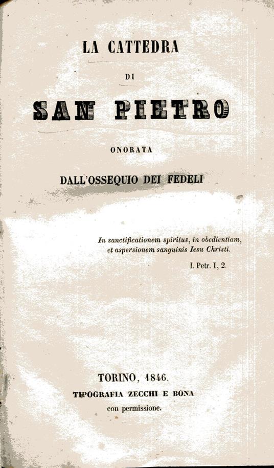 La cattedra di san Pietro onorata dall'ossequio dei fedeli - copertina