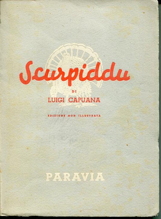 Scurpiddu, edizione non illustrata - Luigi Capuana - copertina