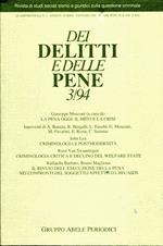 Dei delitti e delle pene 3/94. Rivista di studi sociali e giuridici sulla questione criminale