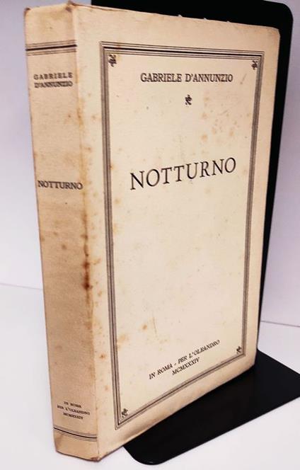 Notturno - Gabriele D'Annunzio - copertina