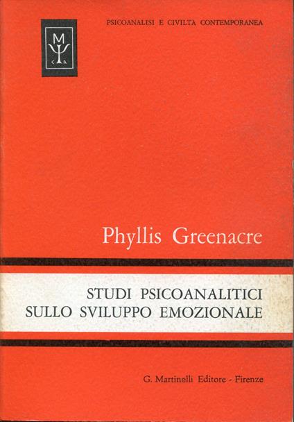 Studi psicoanalitici sullo sviluppo emozionale - copertina