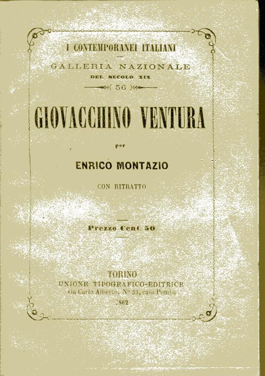 Giovacchino Ventura con ritratto - Enrico Montazio - copertina